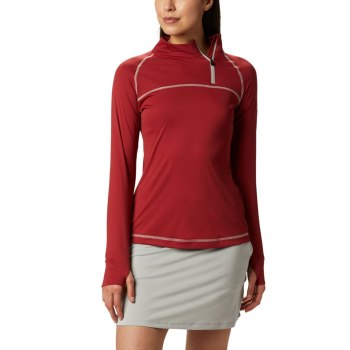 Columbia Pullover Dames, Omni-Wick New Classic Rood, 23OBKFXPD